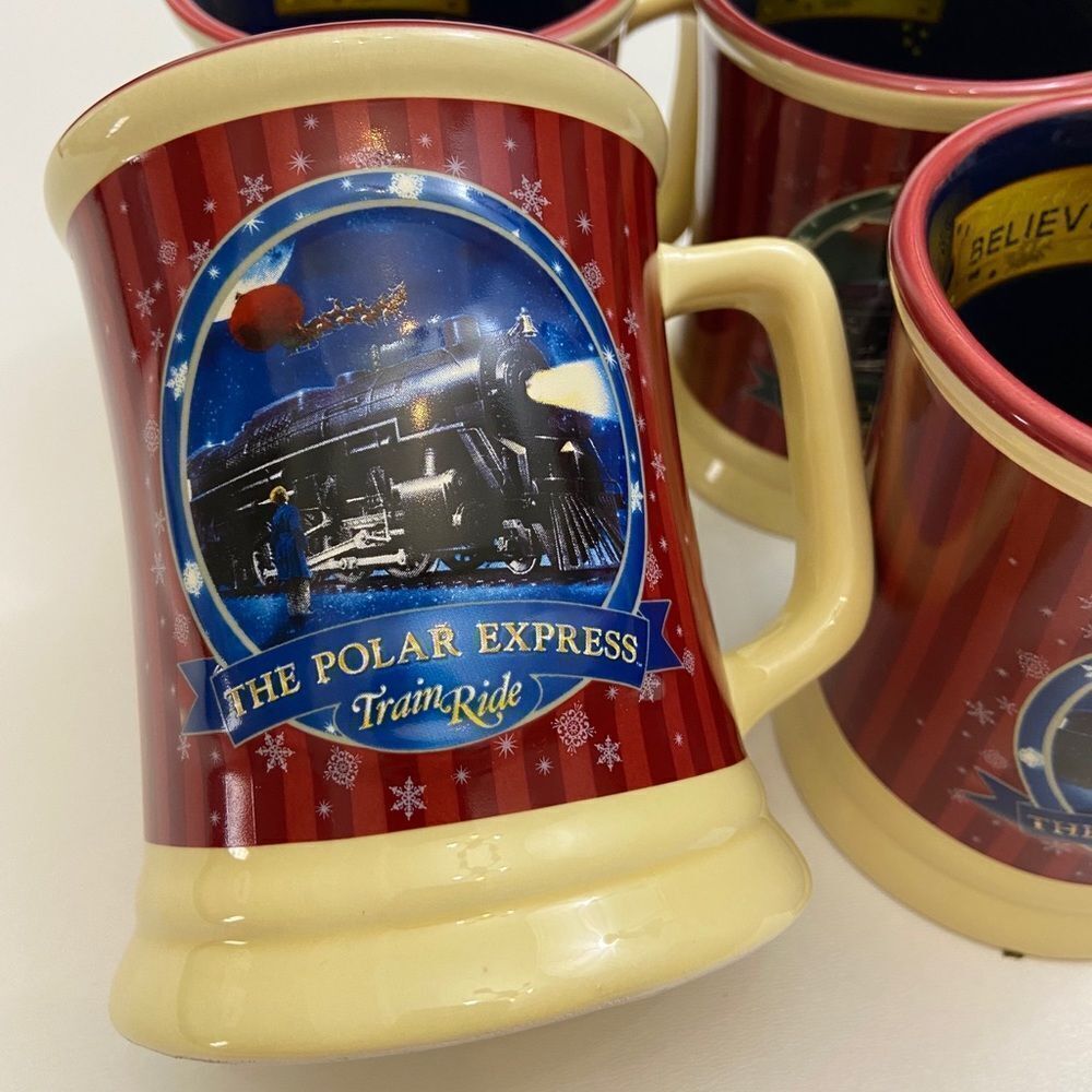 The Polar Express Train Ride Hot Chocolate 4pc. Mug Set - Picture 10 of 13
